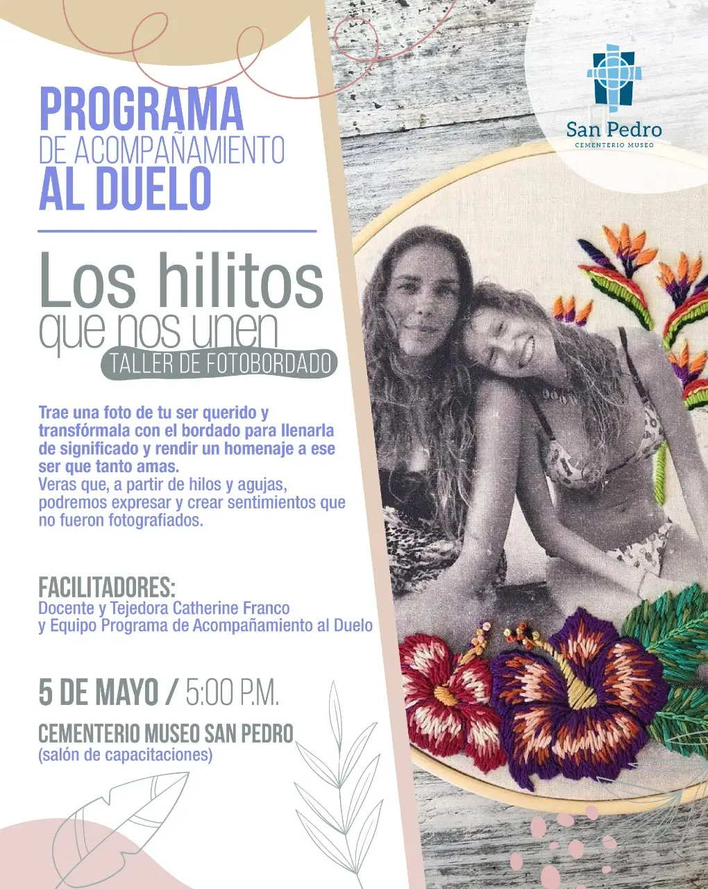 Taller de Fotobordado: Los Hilitos que nos Unen